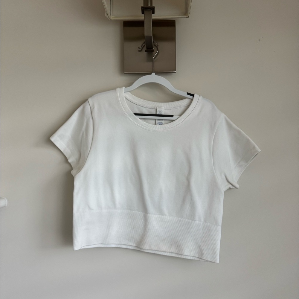 Aerie White Workout Top